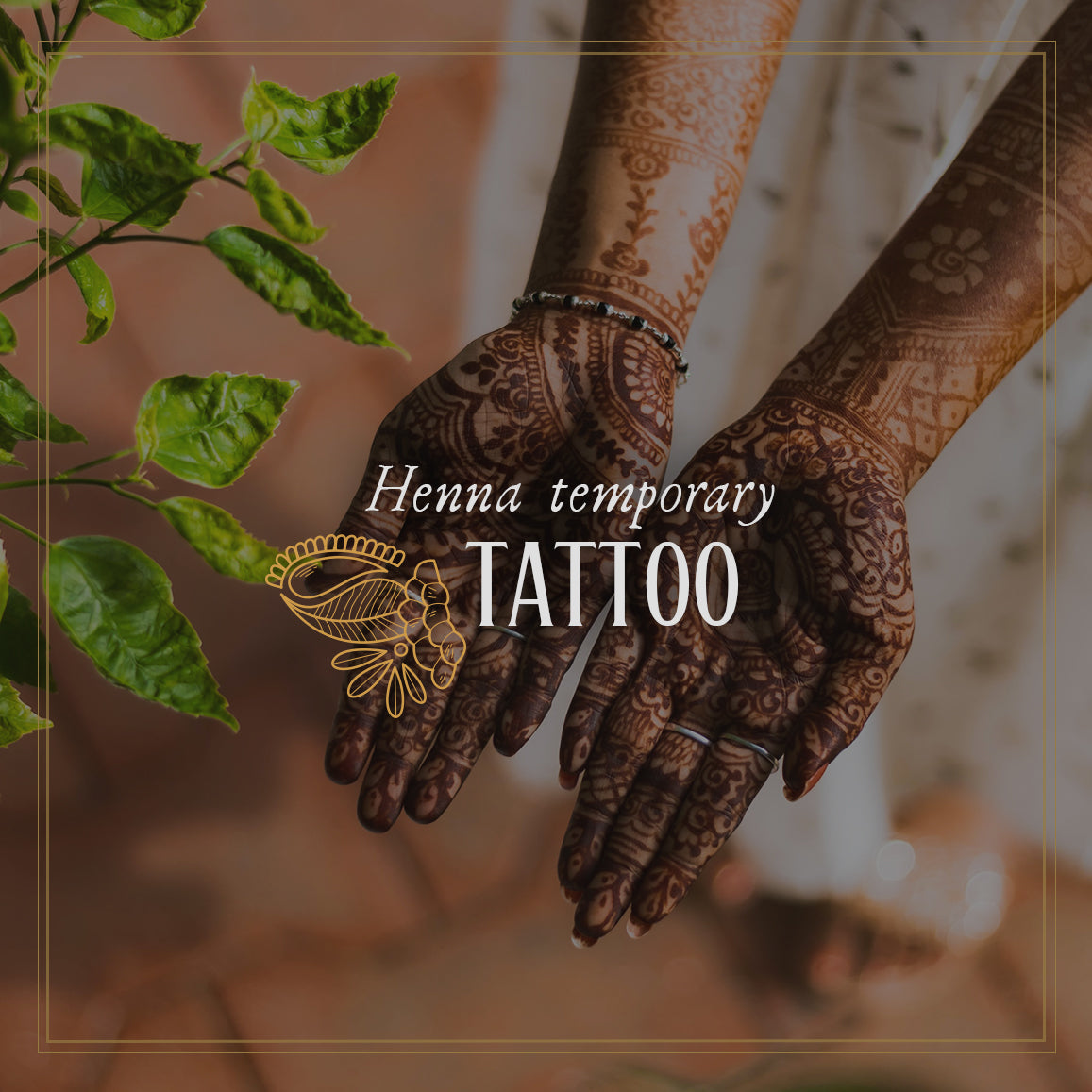 Henna temporary tattoo